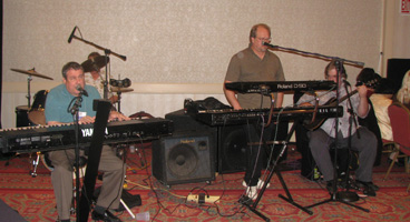 NFB of Michigan members' band playing for convention.